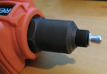 closeup of pop rivet expansion